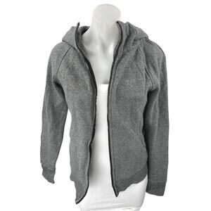 Lululemon Gray Fleece Long Sleeve Zip Up Hooded Hoodie Sweatshirt Jacket Size 6